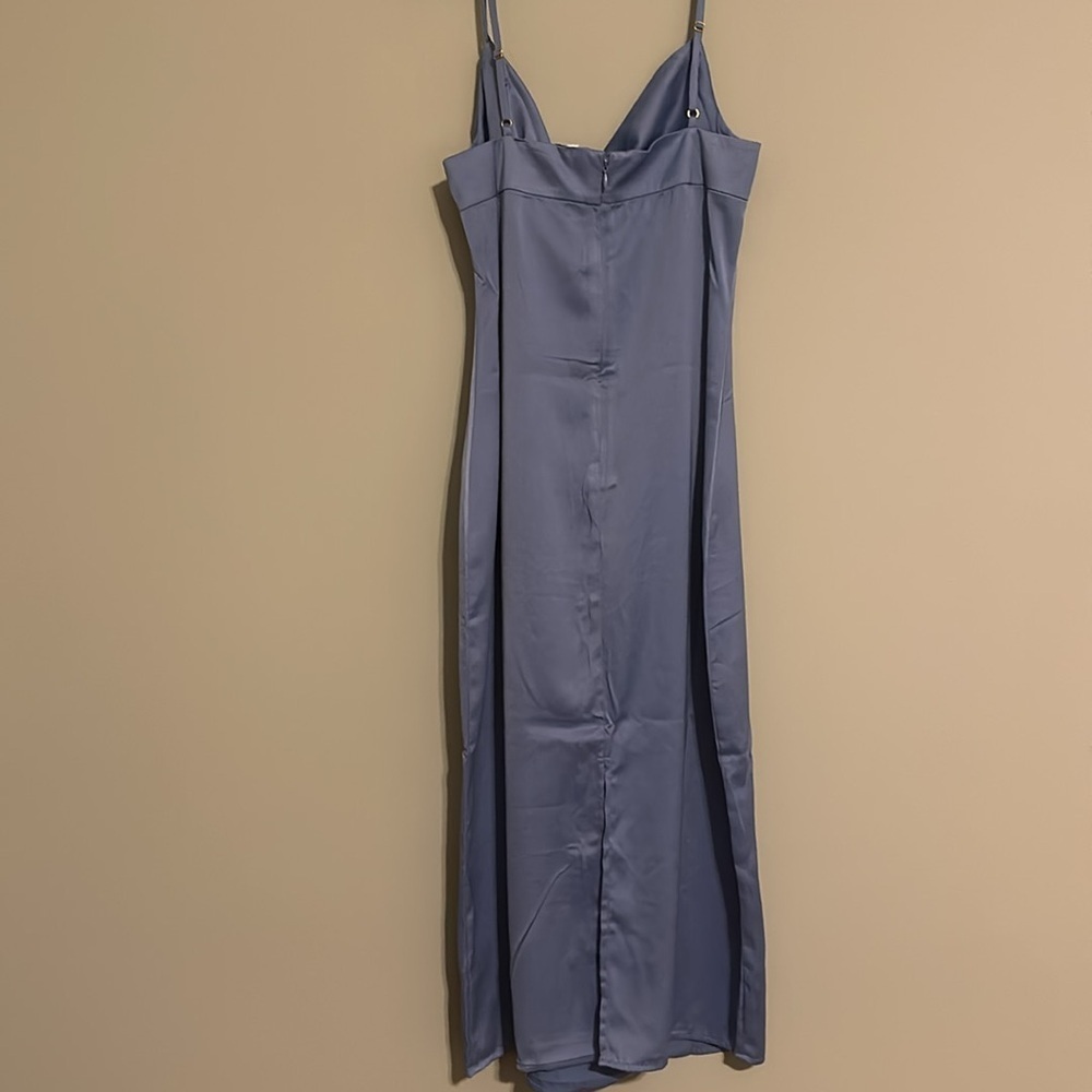 WeWoreWhat Cowl Midi in Slate Blue 4 - Picture 2 of 8